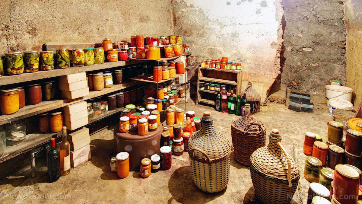 Food Storage Cellar Basement Jars Baskets