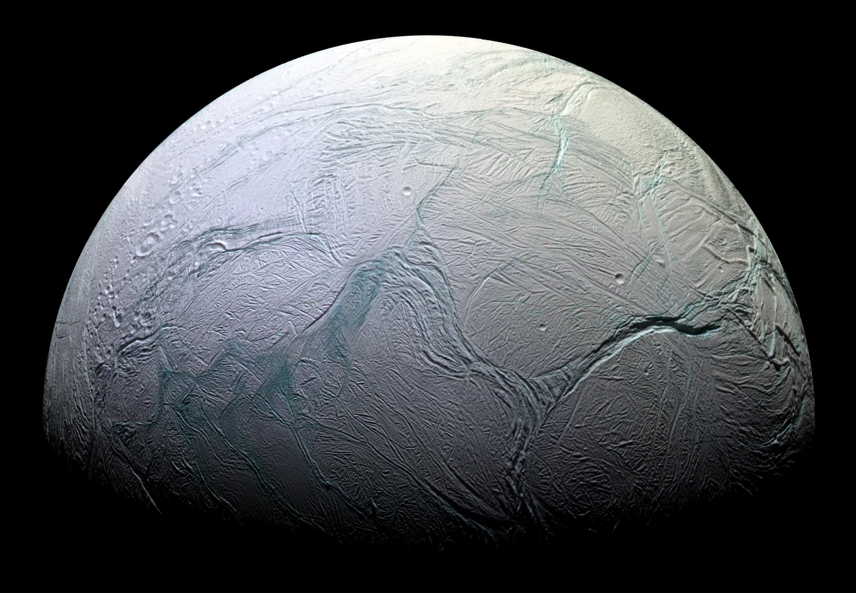 Saturn’s icy moon Enceladus is leaking heat from both poles, indicating a balanced energy system that could sustain life
