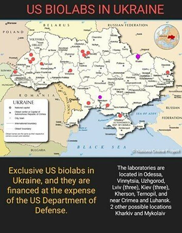 U.S. biolabs near Russiaâs border: A hidden bioweapons network?