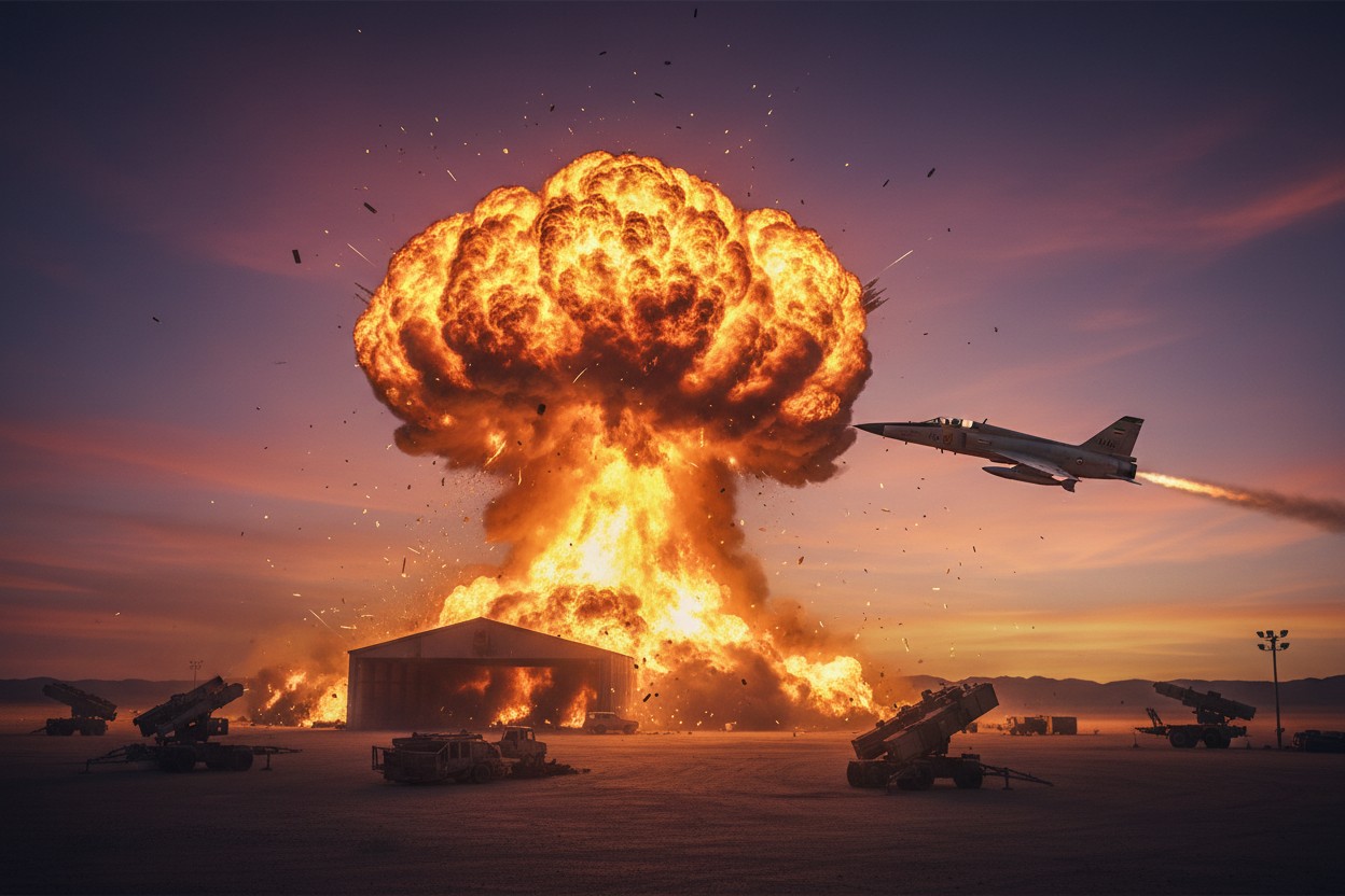 Report: Iranian Jet Bombed U.S. Base in Kuwait During Opening Days of War