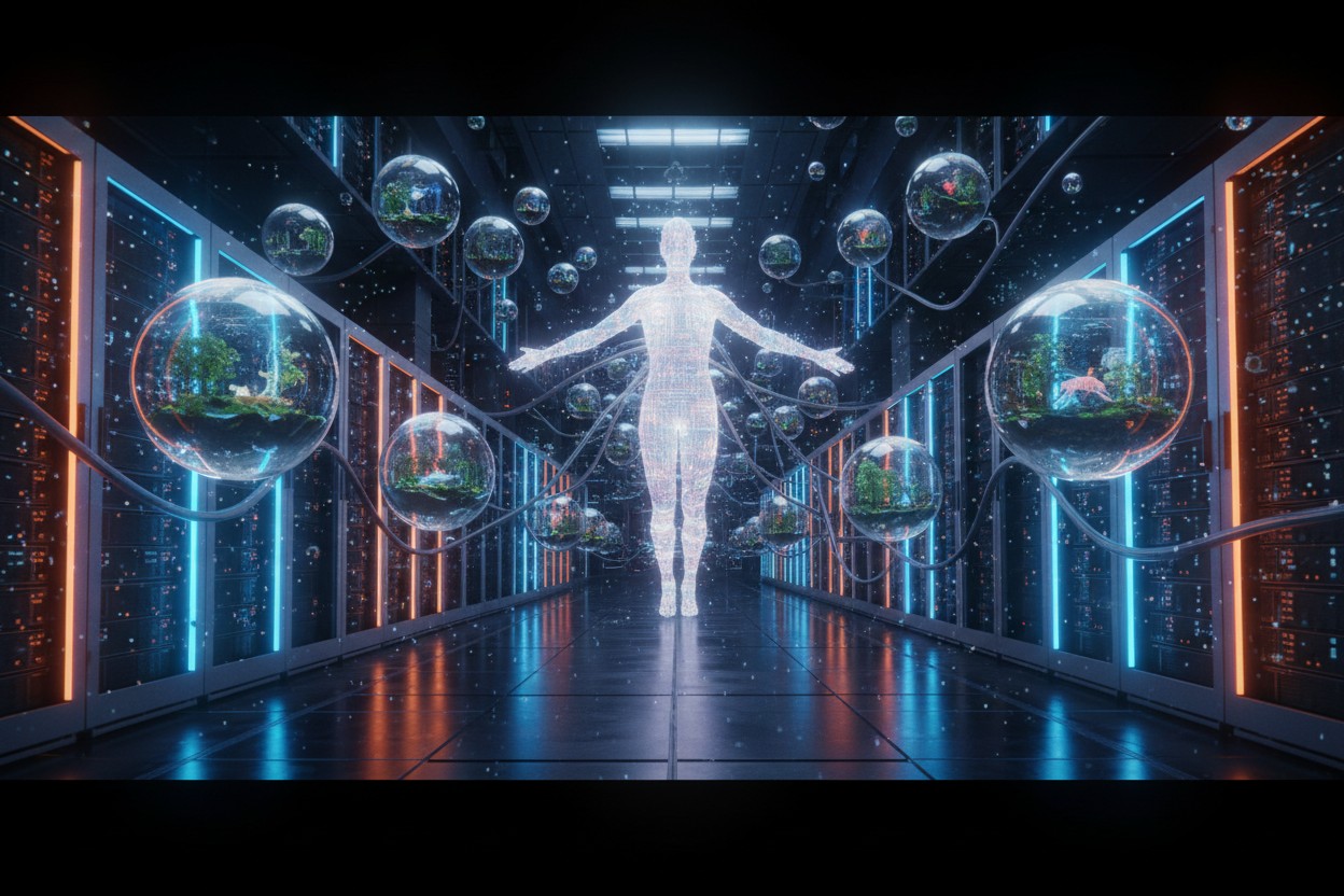 Why 3D World Simulators Are the Only Path to Superintelligence