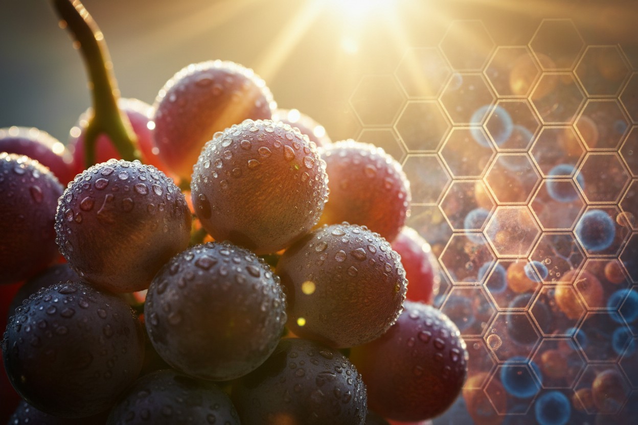 Daily Grape Consumption Linked to Reduced UV Skin Damage, Study Finds