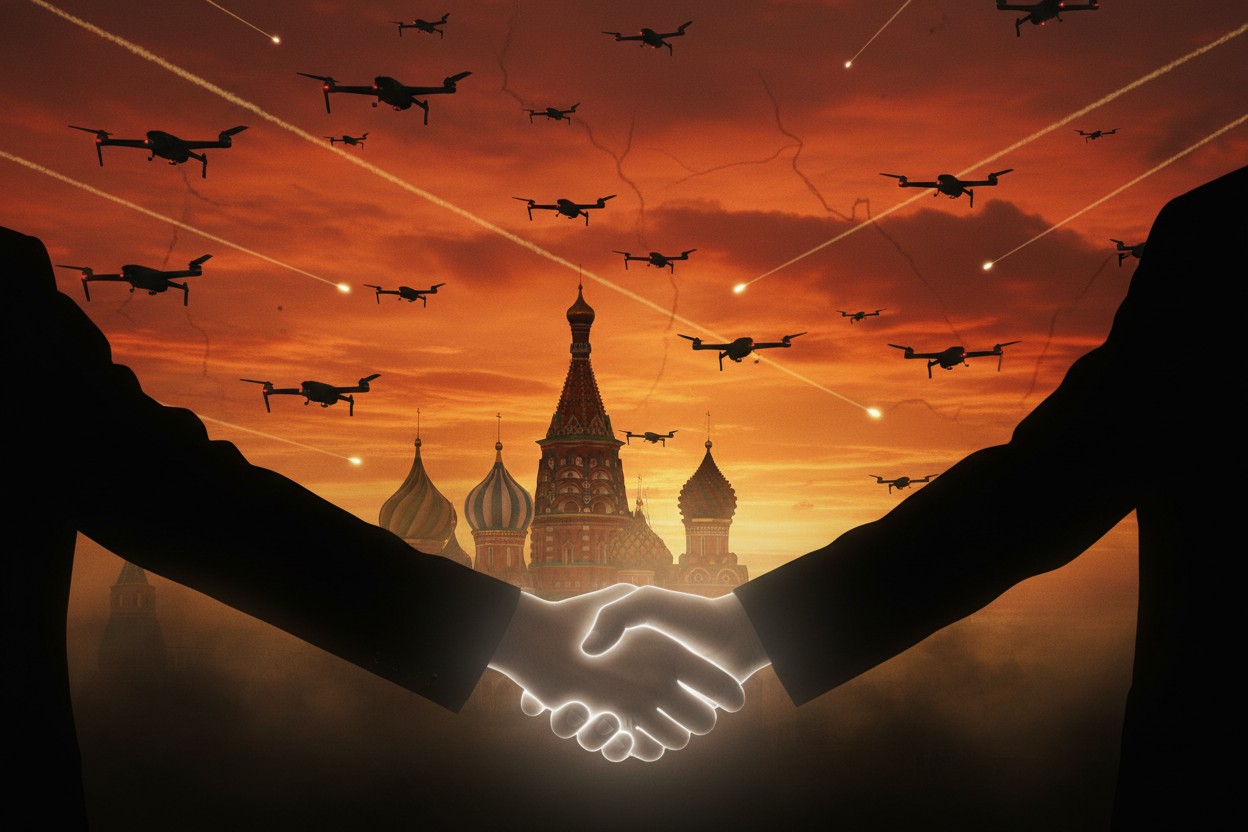 Drone Barrage Precedes Ceasefire Deal Between Russia and Ukraine
