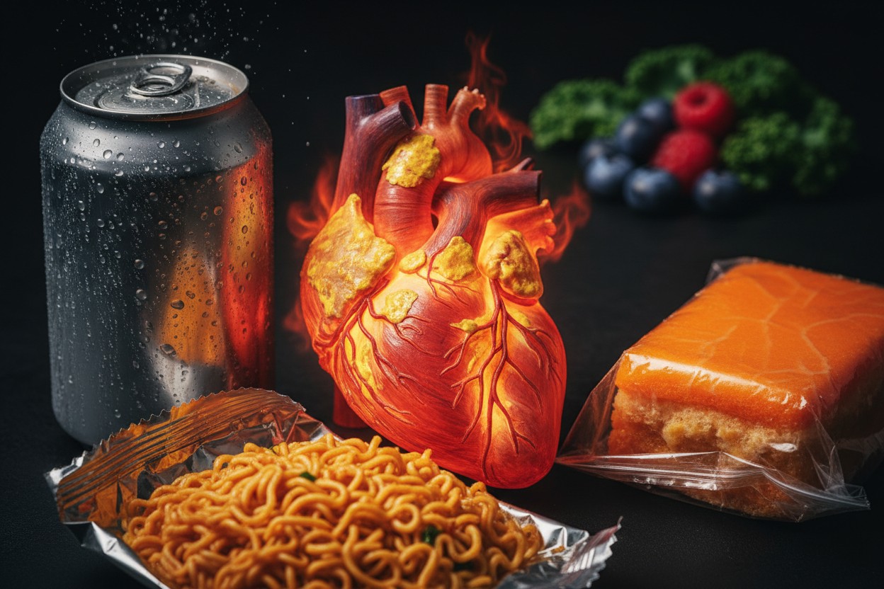 Study Links Ultra-Processed Foods to 47% Higher Heart Attack, Stroke Risk