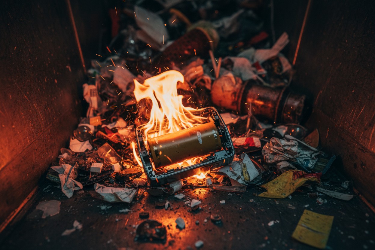 Vape Batteries Linked to Hundreds of Waste Fires, Company Reports