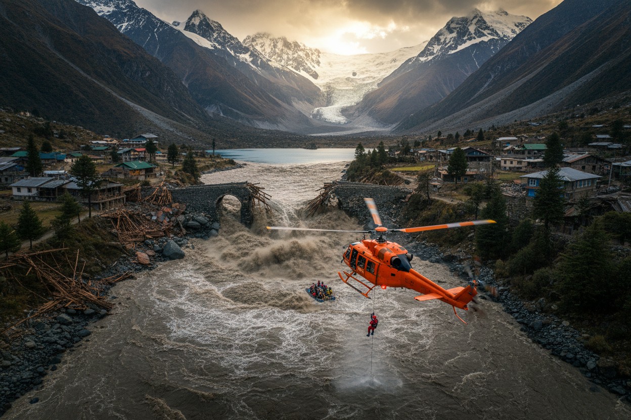 China Faces Questions Over Flood Warning Timing as Nepal Death Toll Reaches 469