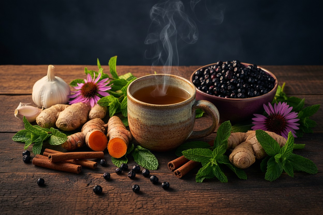 Elderberry, Turmeric, Garlic Among Herbs and Spices Studied for Immune Support, Researchers Say