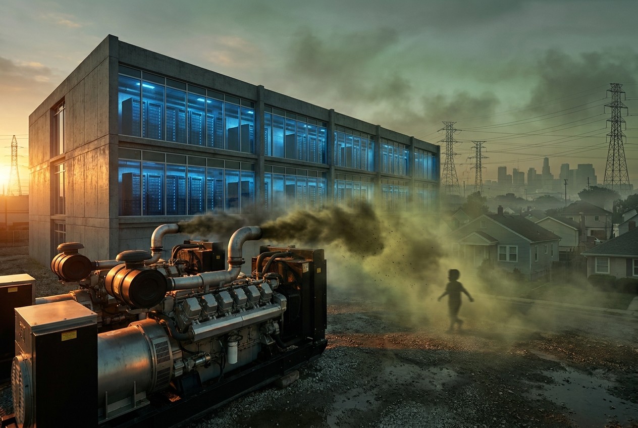 New Report Reveals Data Center Backup Generators Pollute Like Power Plants, Endanger Health