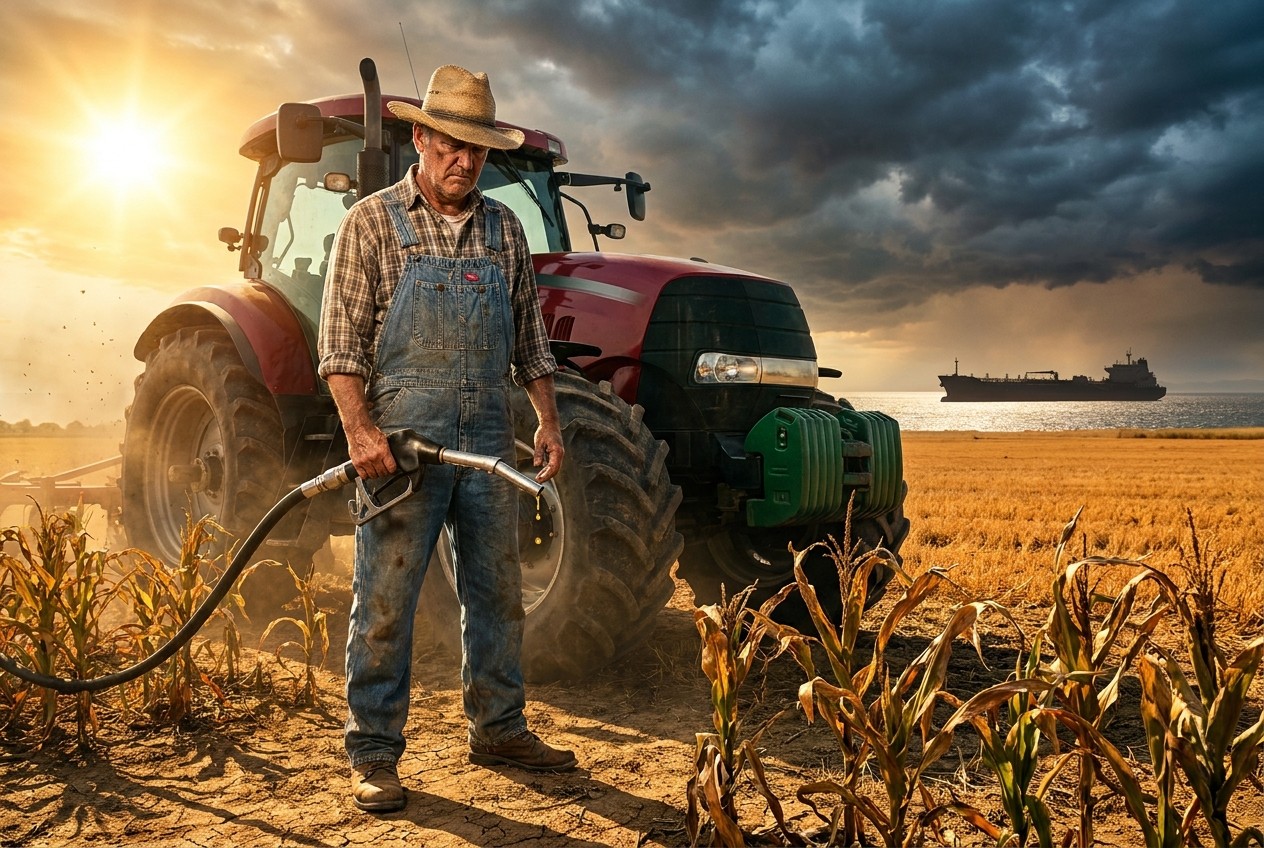 Farmers Report “Survival Mode” as Diesel Prices Rise Amid U.S.-Iran Conflict
