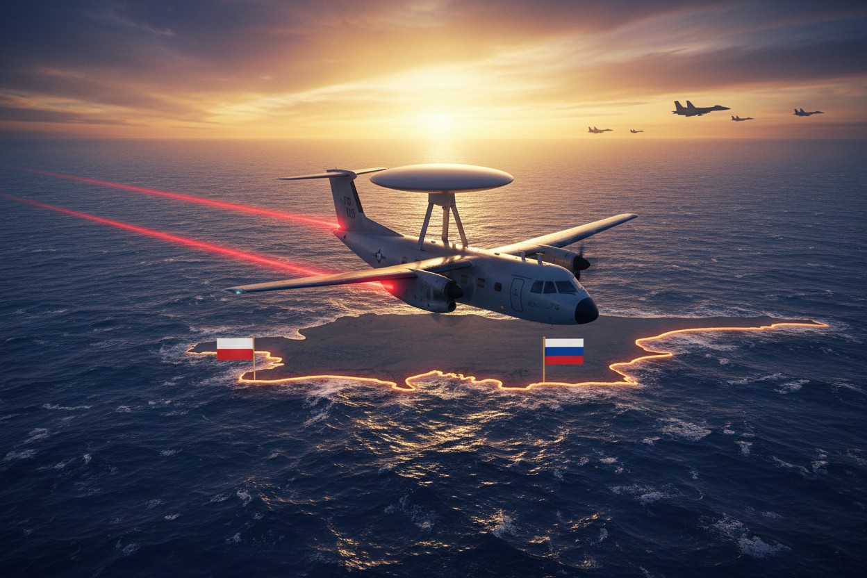U.S.-Registered NATO Reconnaissance Aircraft Flying Near Russia’s Kaliningrad Region Borders