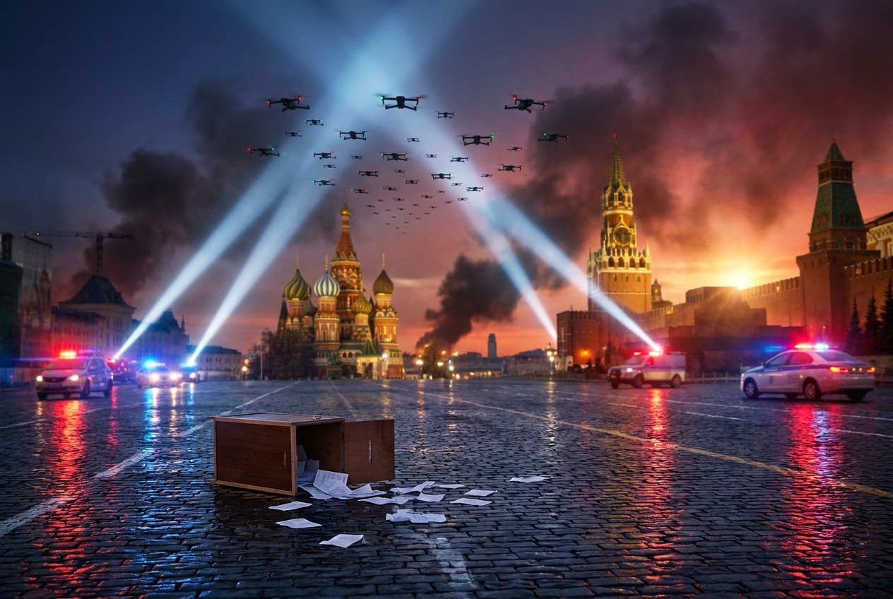 Moscow Reports Largest Ukrainian Drone Attack; Two Dead During Russian Election