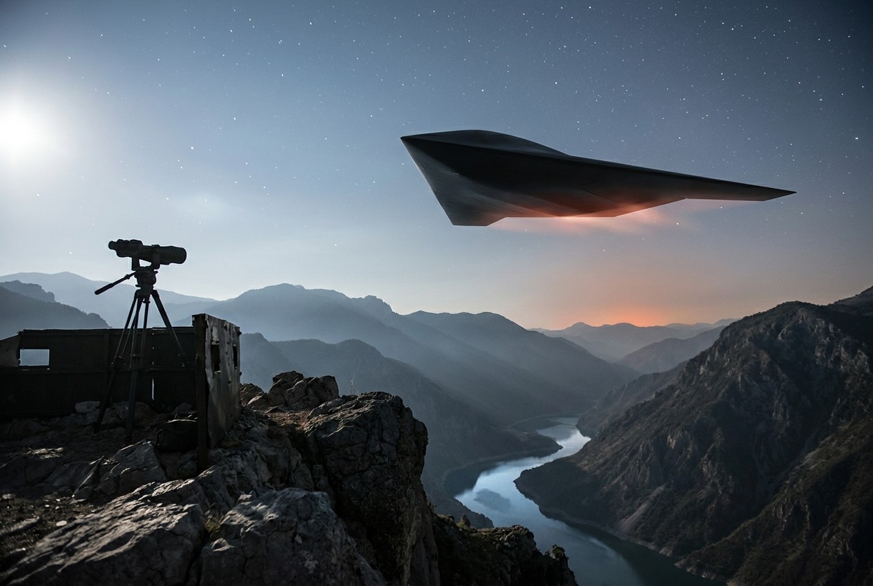 Declassified Files Describe Black Triangle Sightings Over Secret U.S. Bases