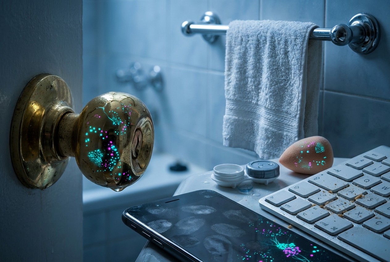 Microbiologists Identify Everyday Items That Harbor Germs; High-Touch and Damp Surfaces Cited