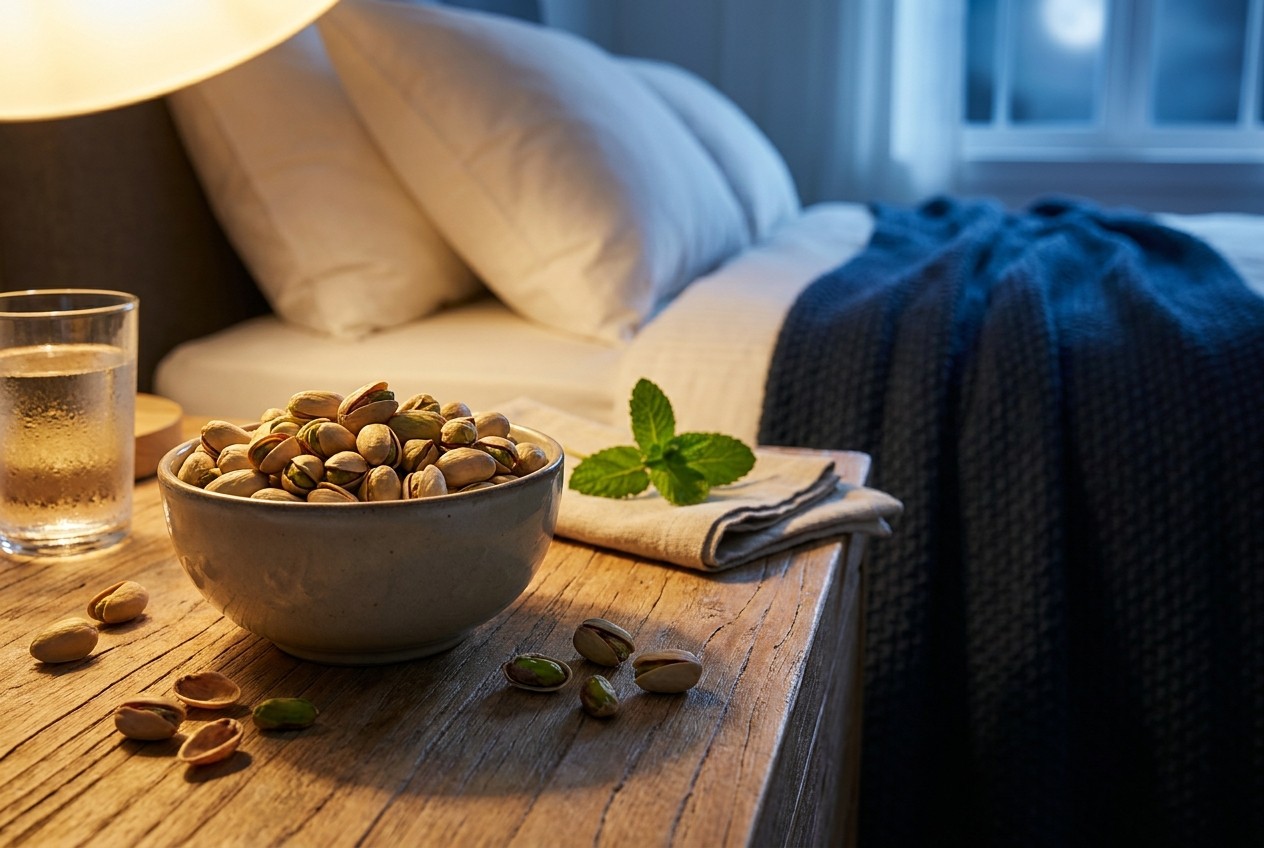 Review Evaluates Pistachios as Potential Bedtime Snack for Sleep Support