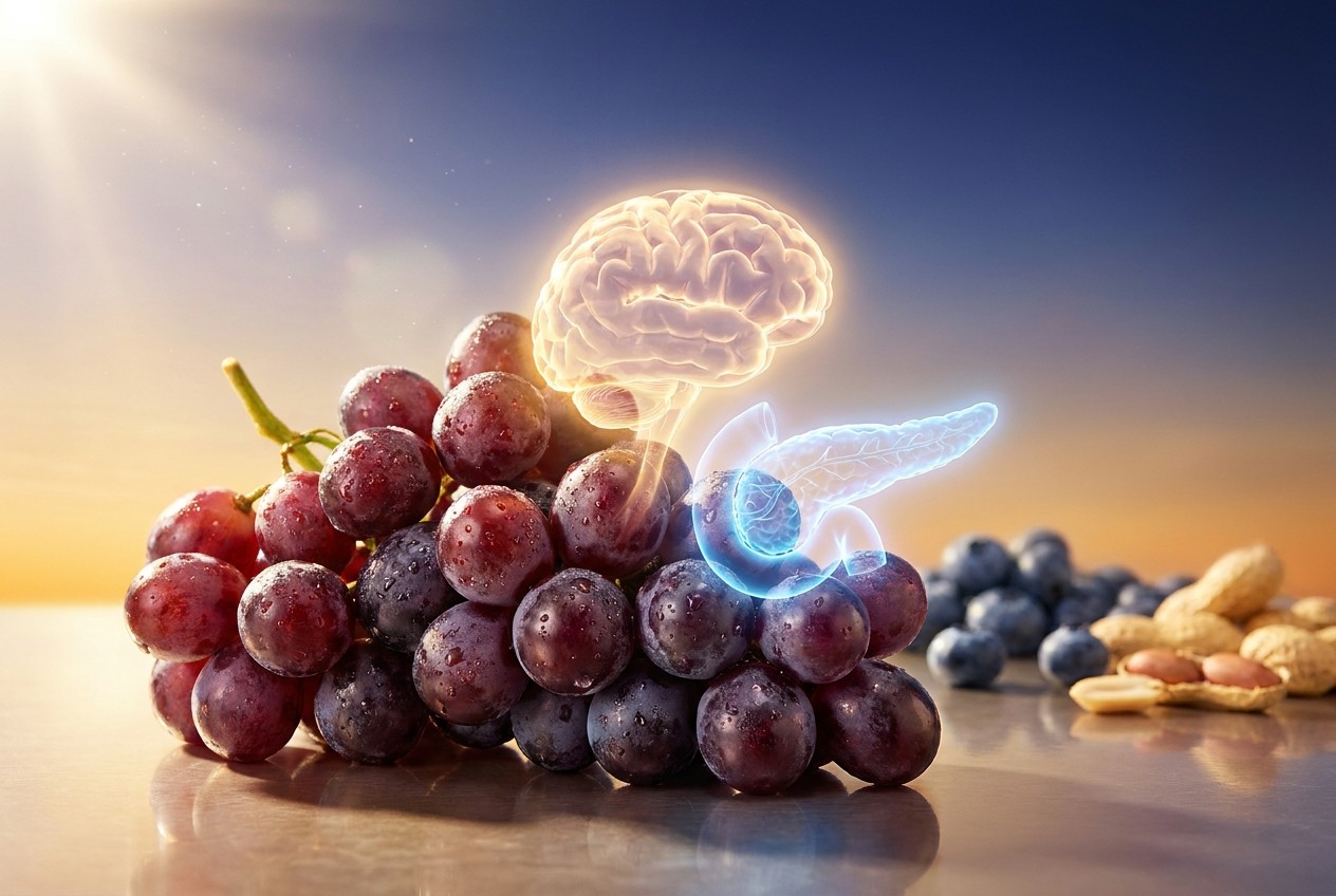 Resveratrol Supplement May Support Blood Sugar and Brain Health, Review Says