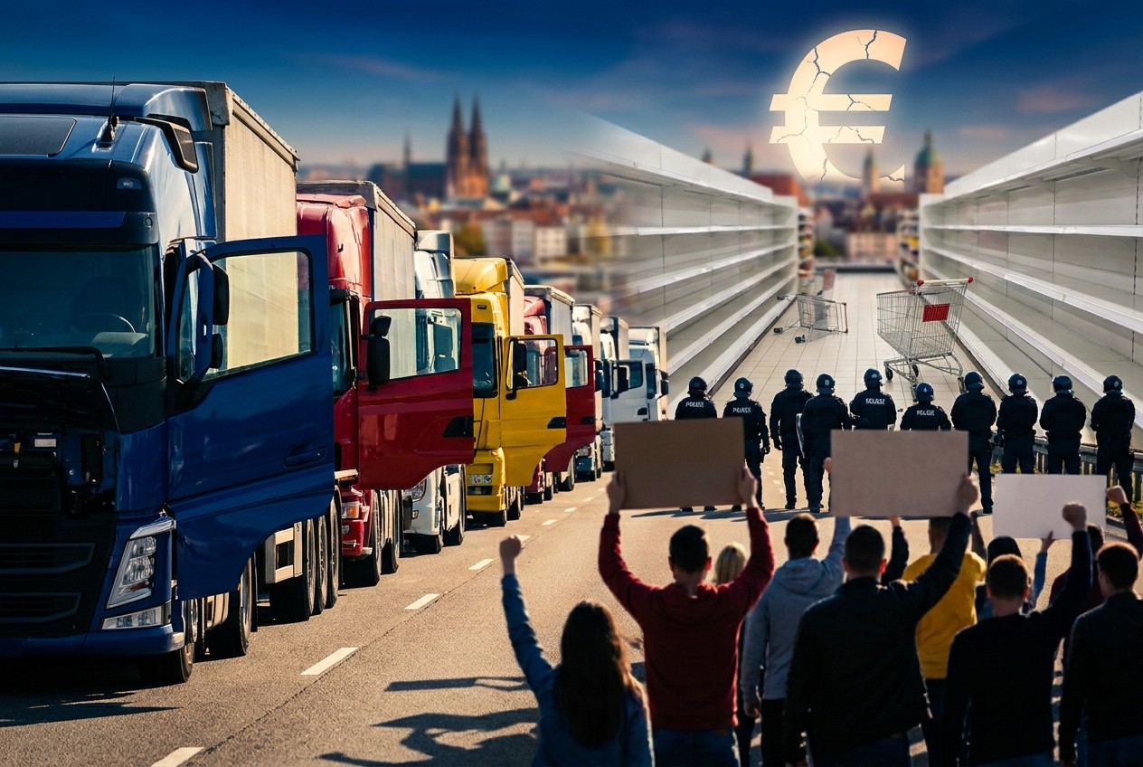 French Unrest, Italian Trucker Blockades Disrupt Supply Chains as Europe Faces Debt Pressures